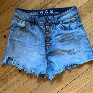 By Rewash, super high rise wedge shorts